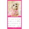 Puppies in Pink | 2026 7 x 14 Inch (Hanging) Monthly Mini Wall Calendar